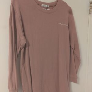 North Kinder Long Sleeve Dusty Rose Sweatshirt Dress